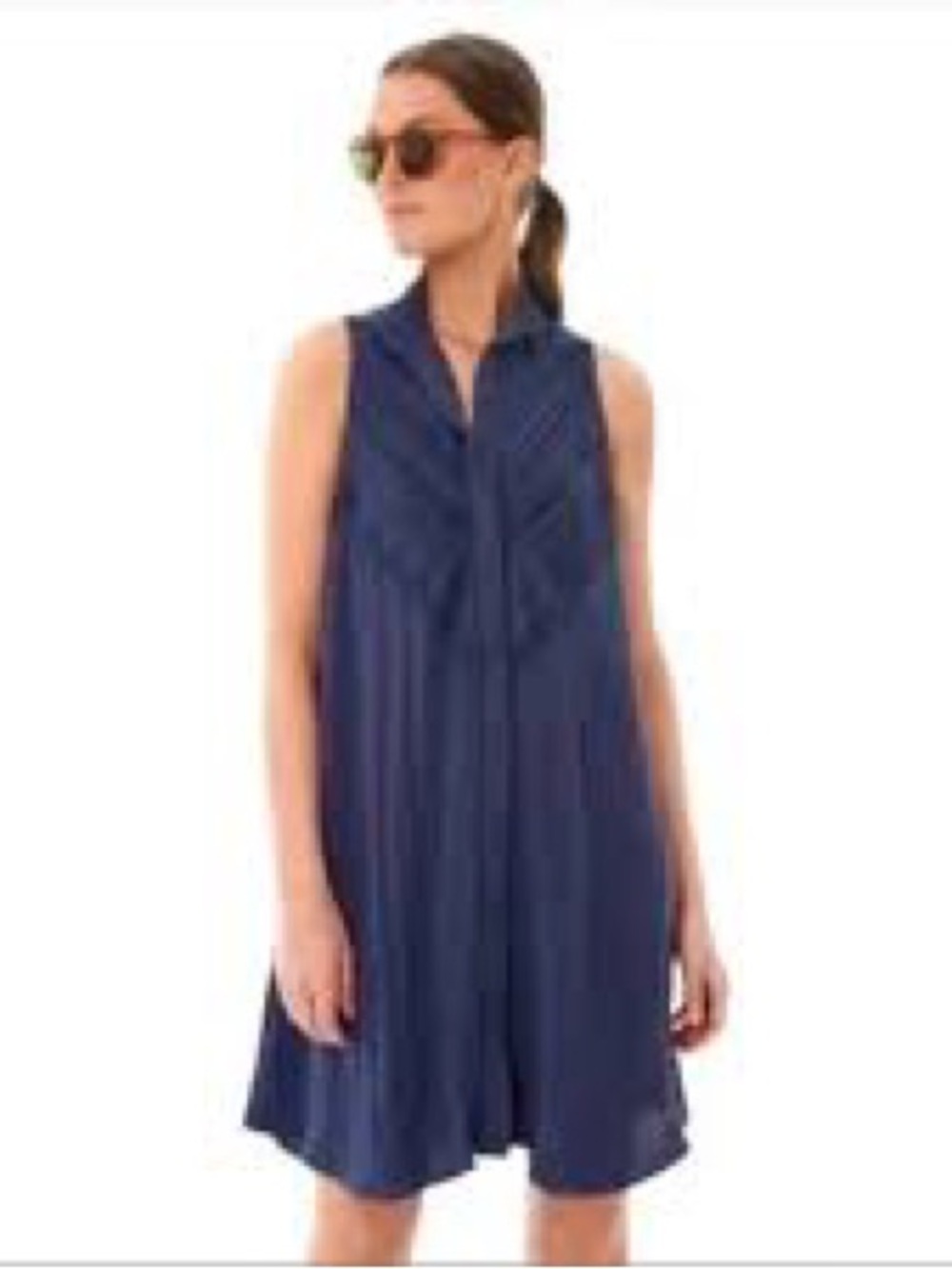 Pomander Place by Tuckernuck Dutton dress in navy blue. Small
